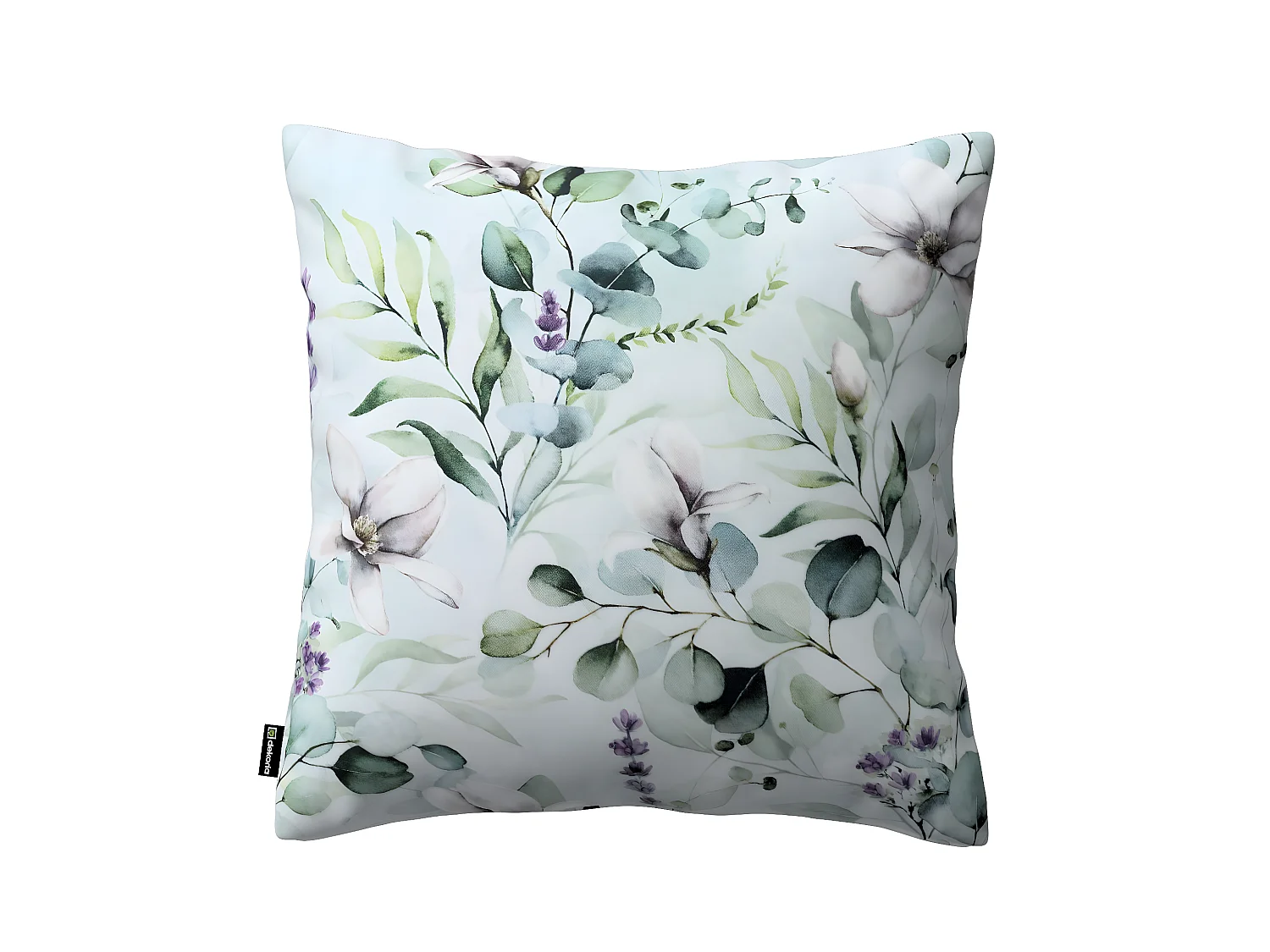 KISSENHÜLLE FLOWERS grün, 43x43 cm