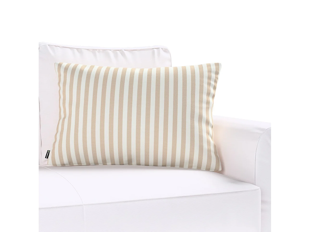 KISSENHÜLLE Quadro braun und weiß, 60x40cm