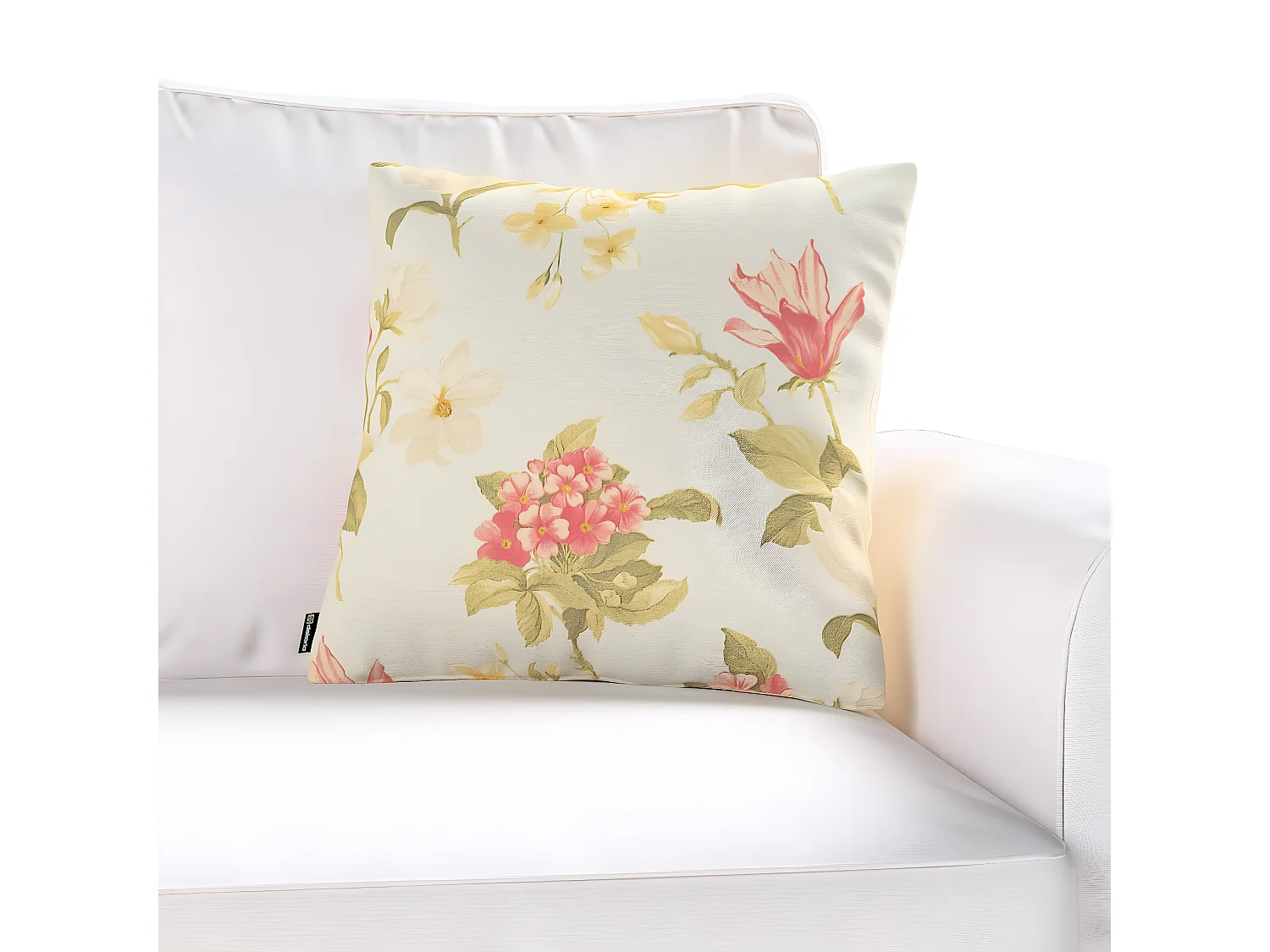 KISSENHÜLLE Londres blau und rosa, 50x50cm