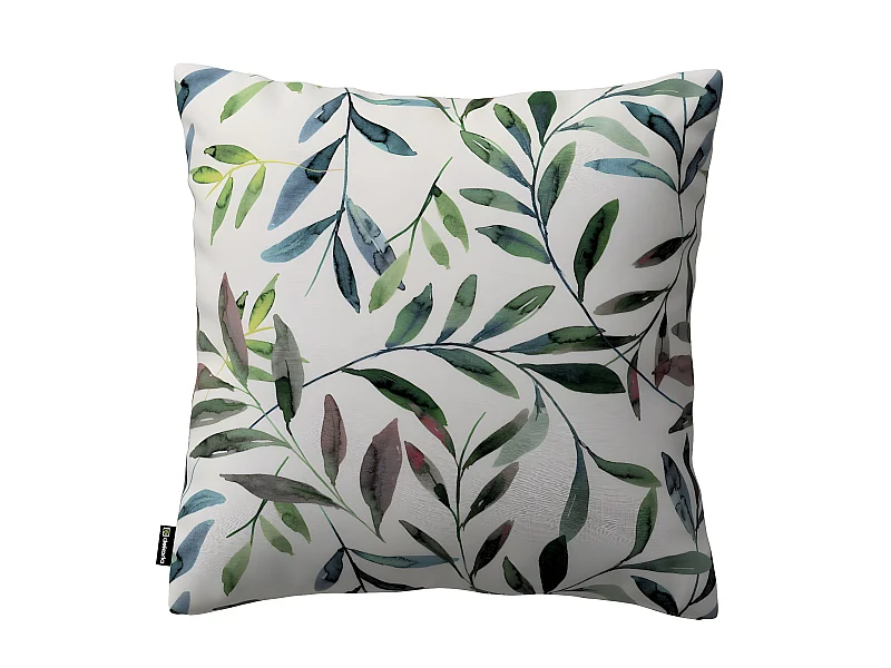 KISSENHÜLLE Eden weiß und grün, 43x43cm