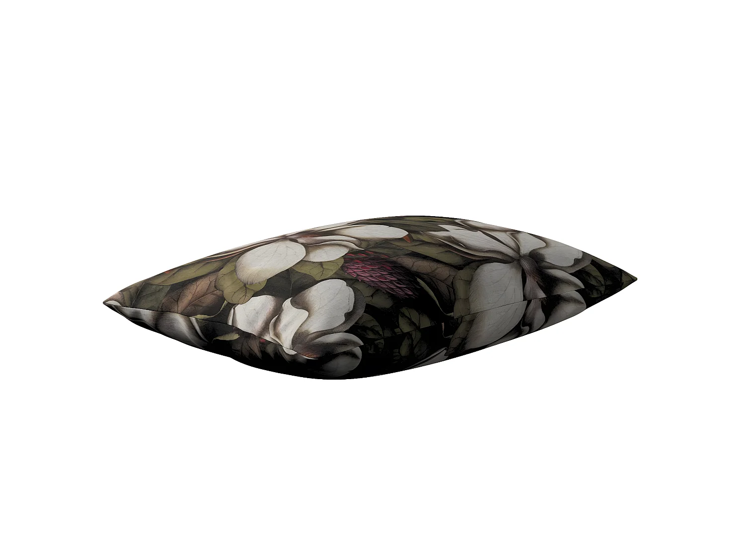 KISSENHÜLLE Eden grün und beige, 60x40cm