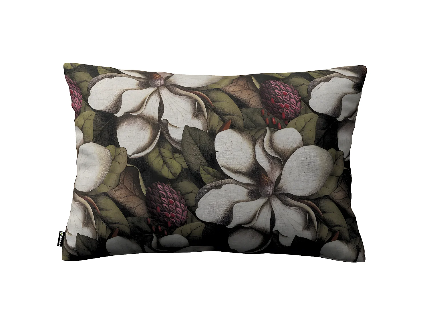 KISSENHÜLLE Eden grün und beige, 60x40cm