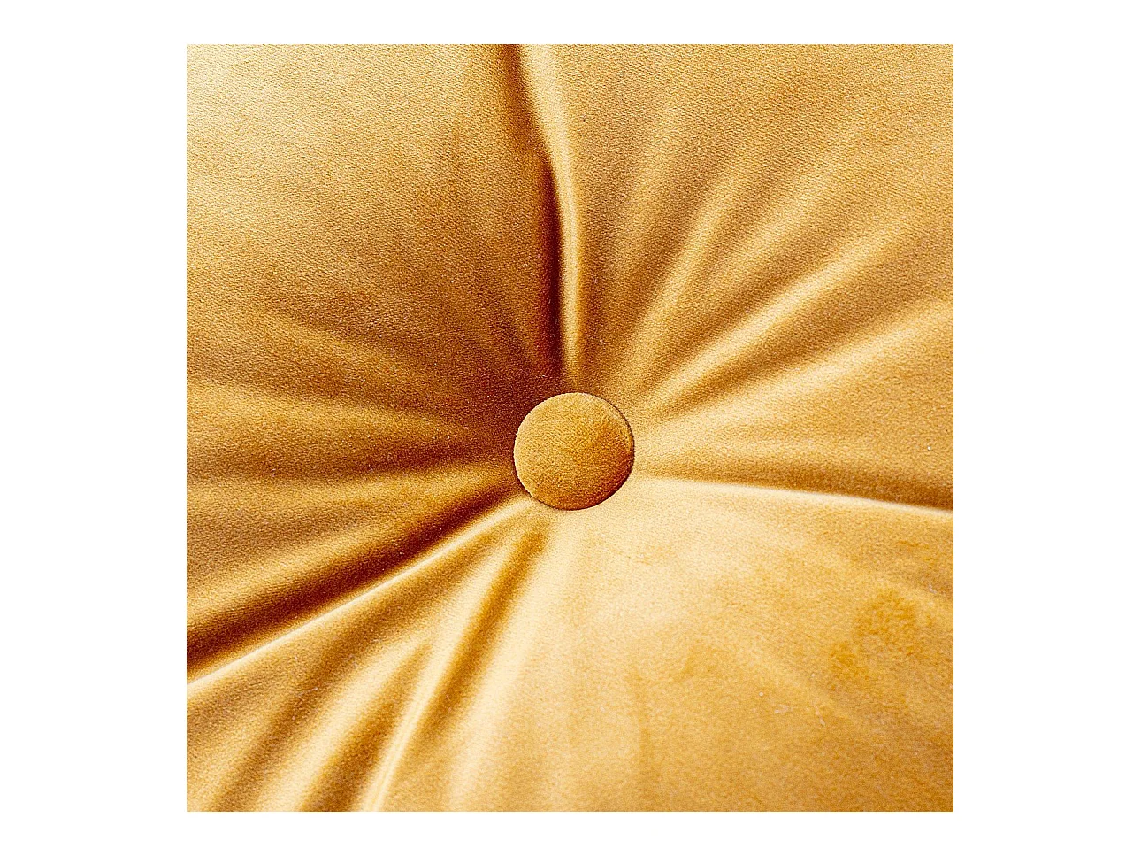 KISSEN Velvet rund, honiggelb, 37cm
