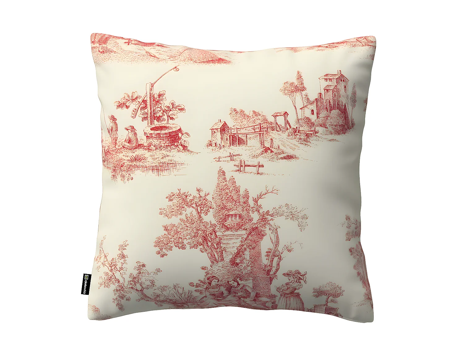 KISSENHÜLLE Avinon rot, 43x43 cm