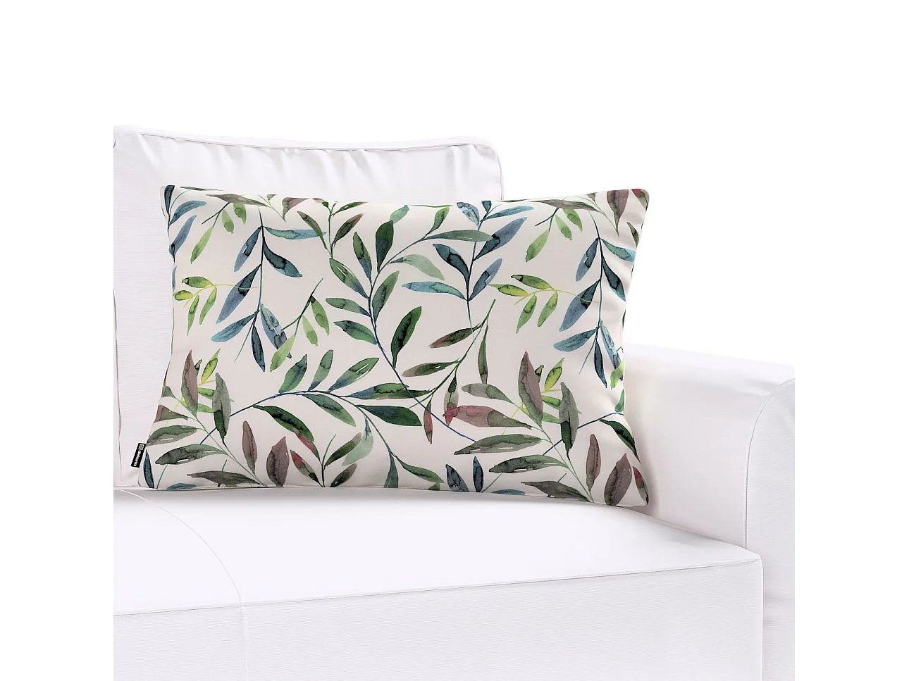 KISSENHÜLLE Eden weiß und grün, 60x40cm