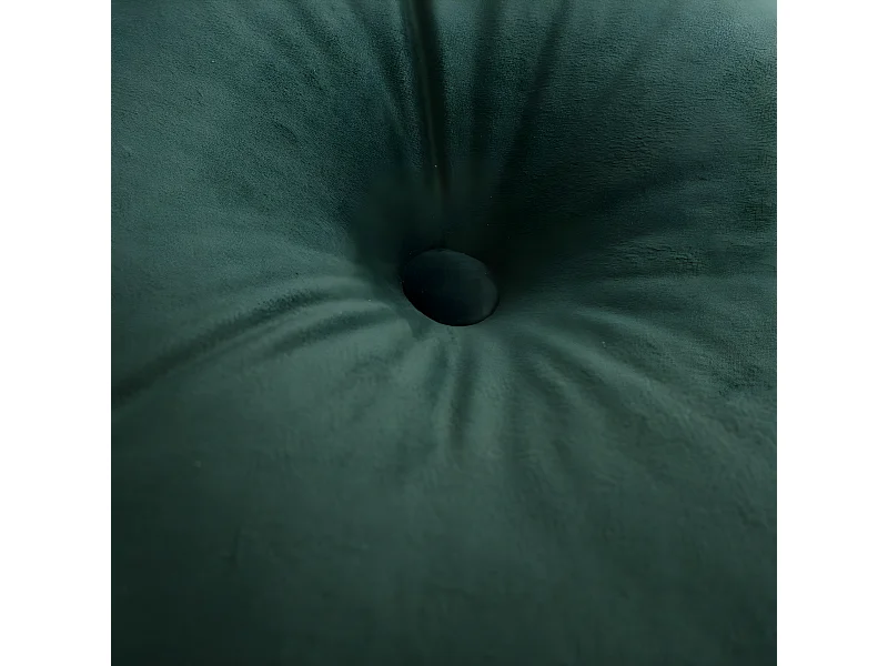 KISSEN Velvet rund, dunkelgrün, 37cm