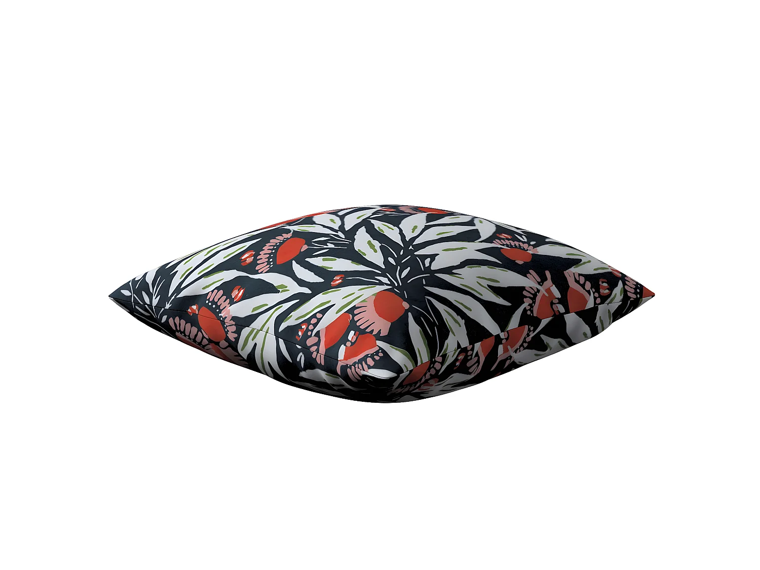 KISSENHÜLLE Eden blau und weiß, 43x43cm