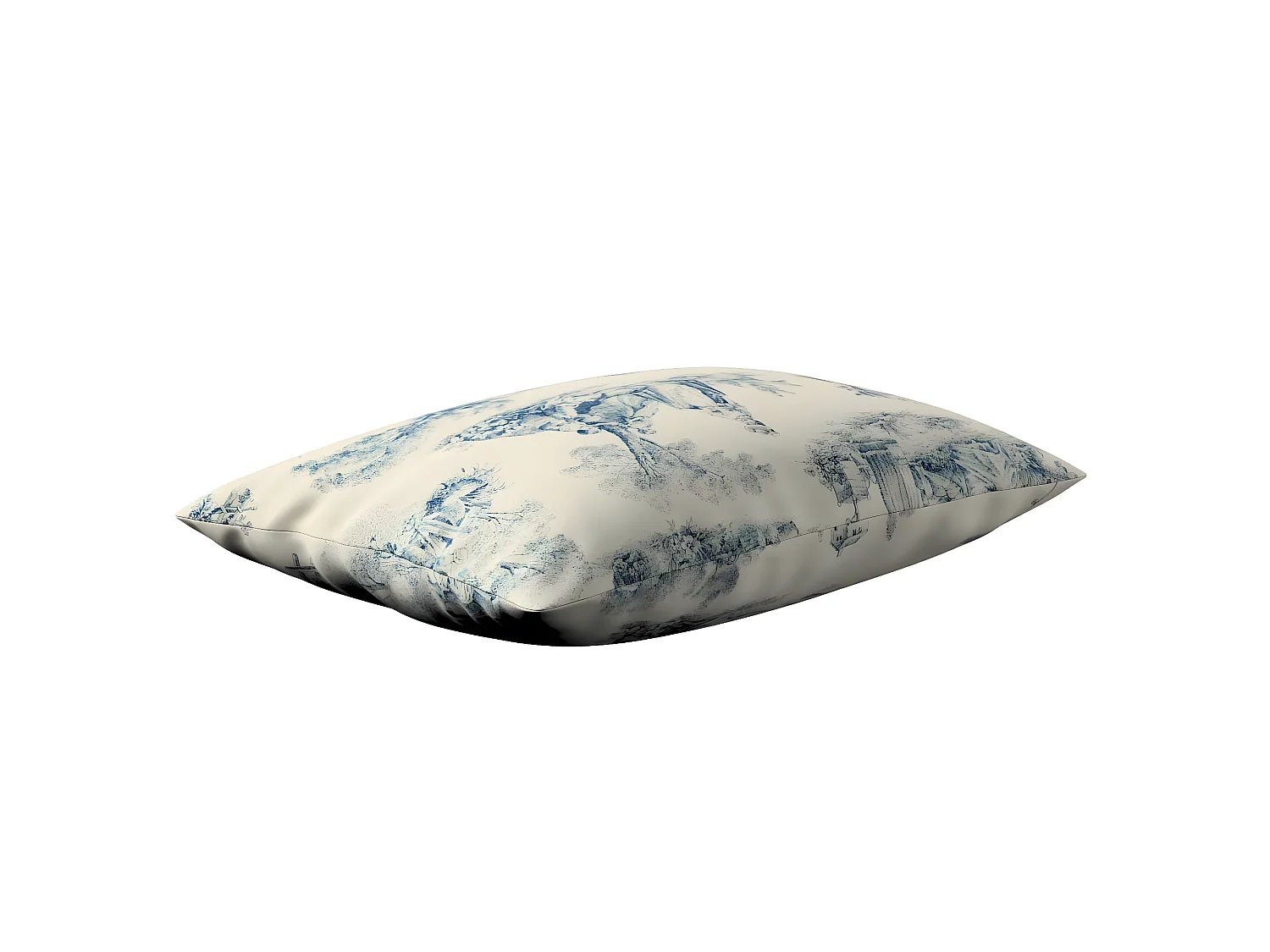 KISSENHÜLLE Avinon blau, 60x40cm