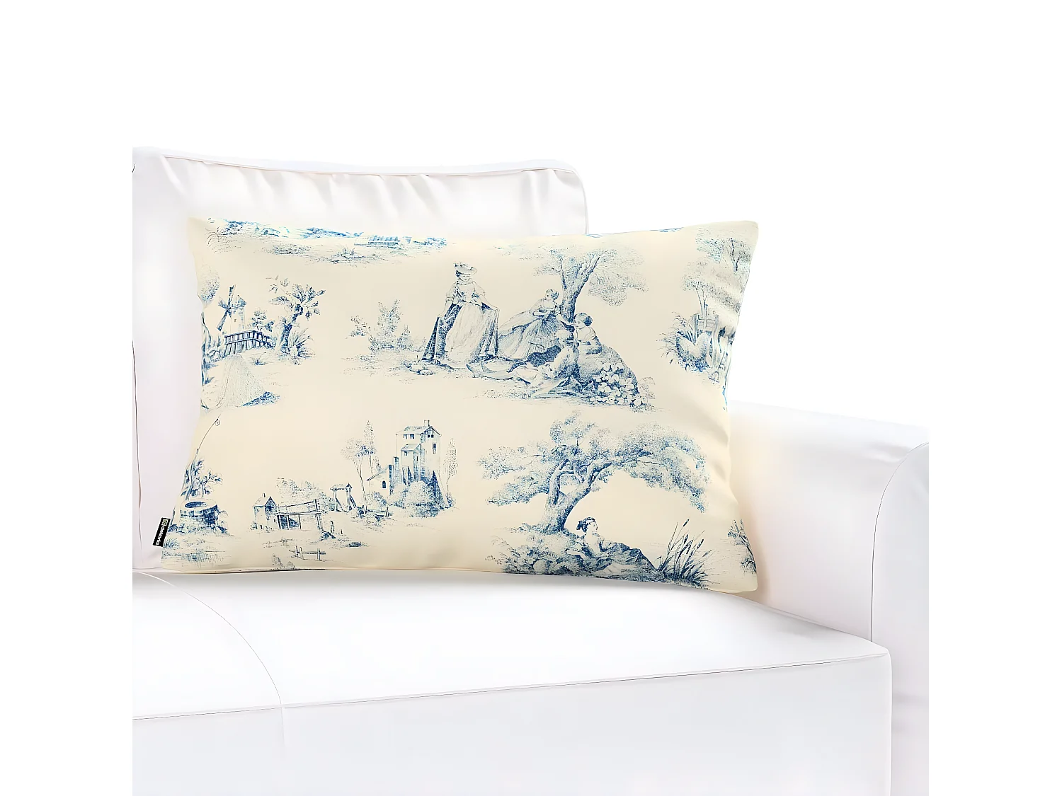 KISSENHÜLLE Avinon blau, 60x40cm