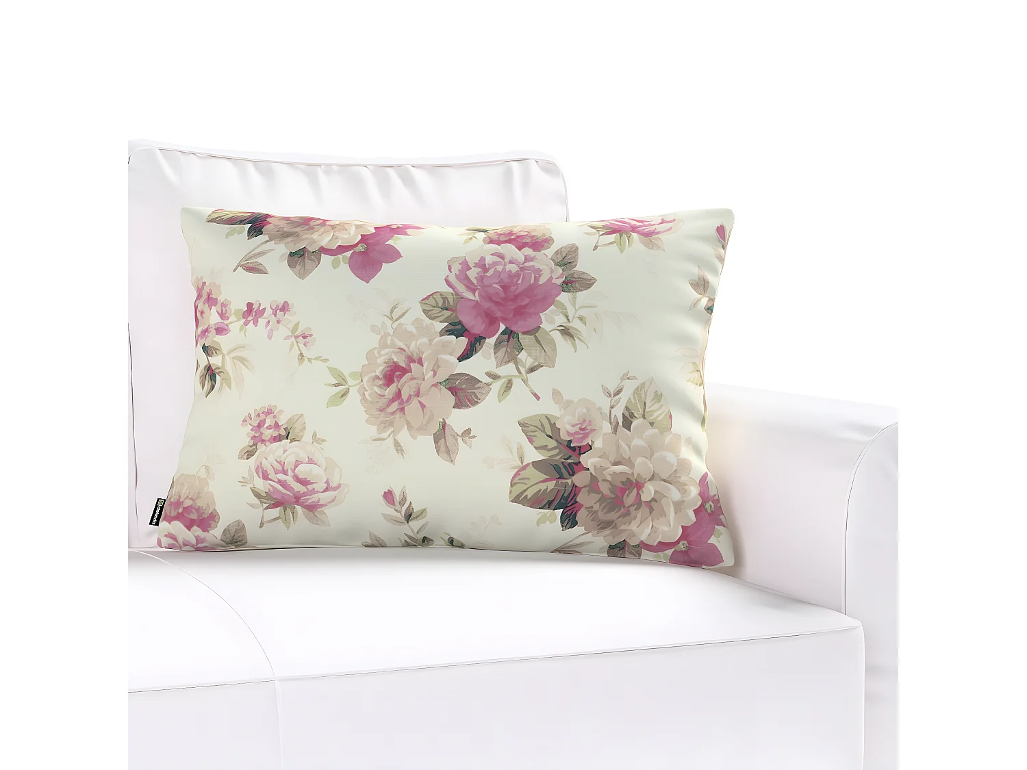 KISSENHÜLLE Mirella beige und rosa, 60x40cm