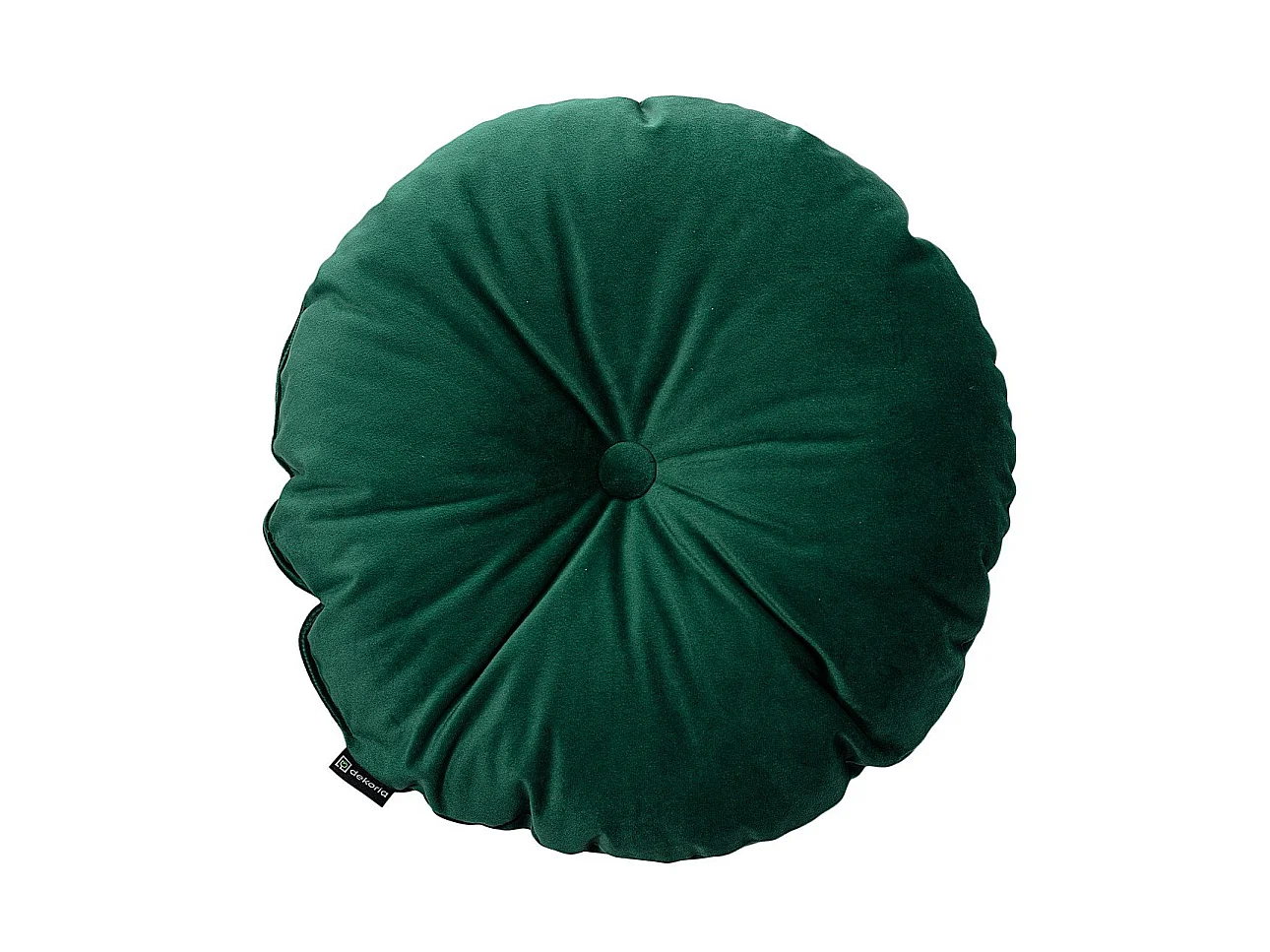 KISSEN Velvet rund, grün, 37cm