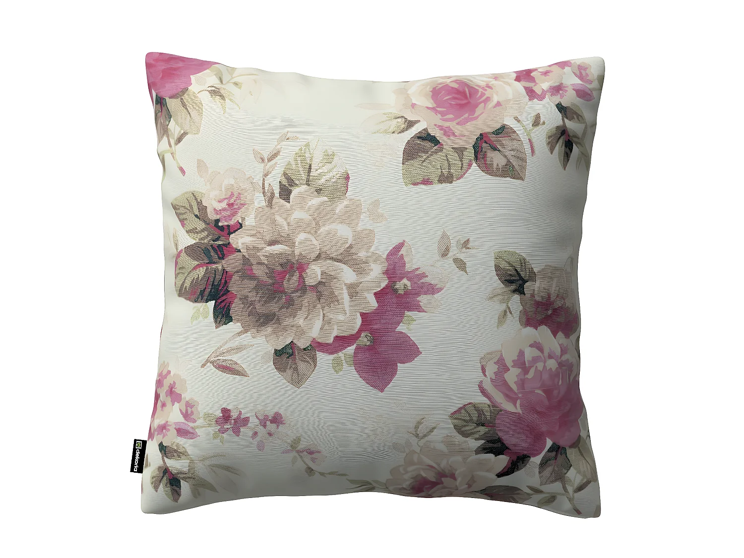 KISSENHÜLLE Mirella beige und rosa, 43x43cm