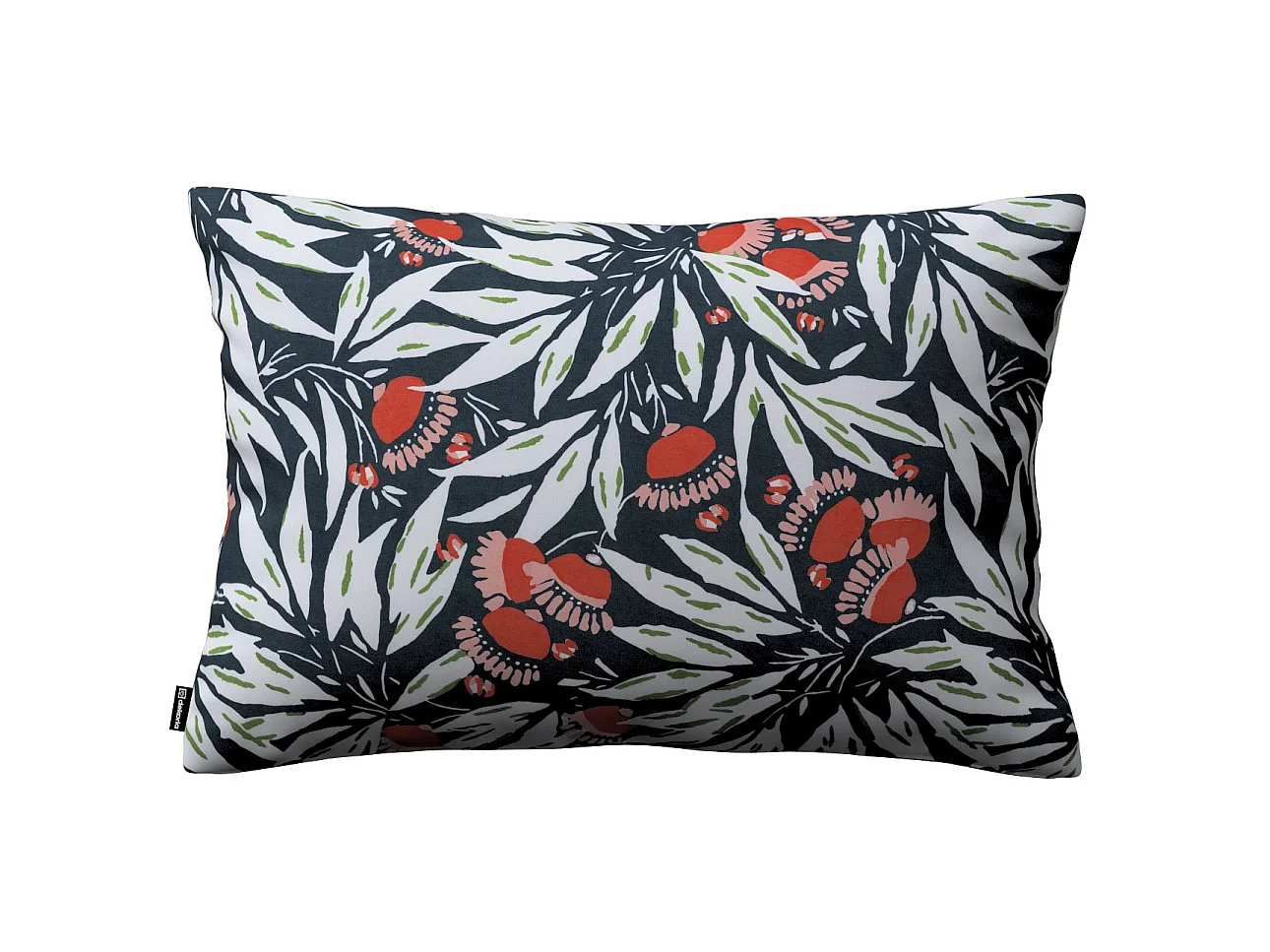 KISSENHÜLLE Eden blau und weiß, 60x40cm