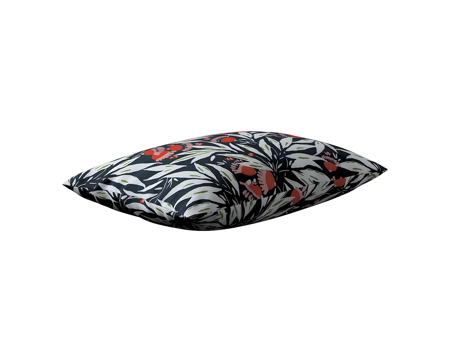 KISSENHÜLLE Eden blau und weiß, 60x40cm