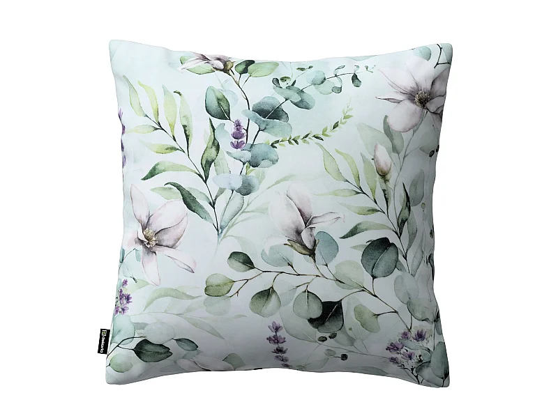 KISSENHÜLLE FLOWERS grün, 50x50 cm