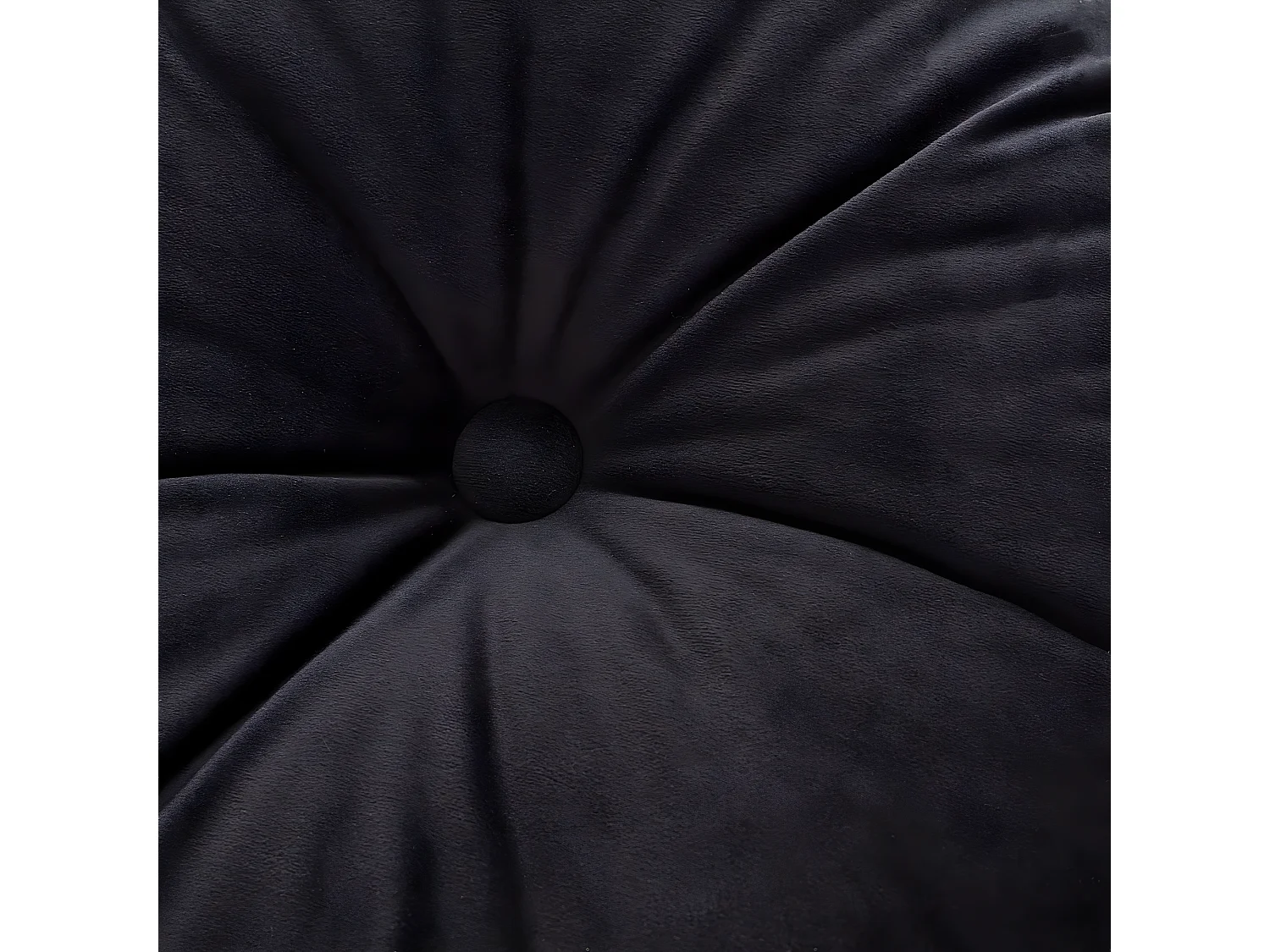 KISSEN Velvet rund, schwarz, 37cm