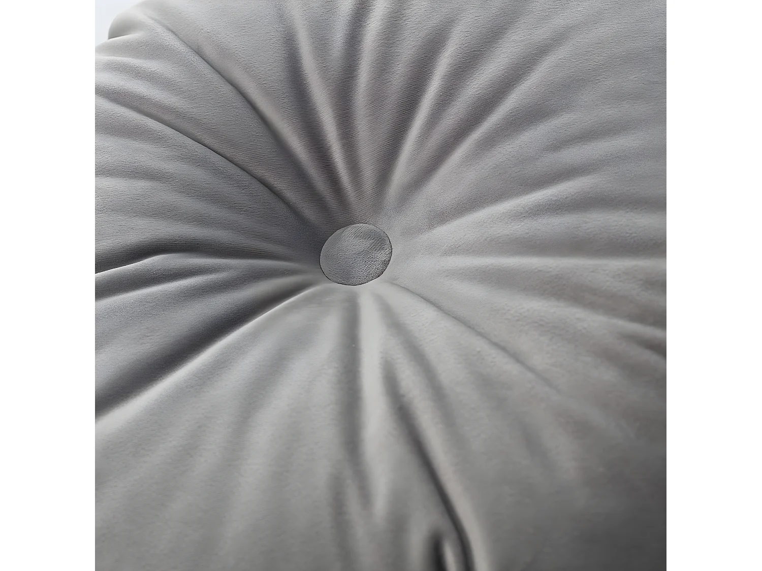 KISSEN Velvet rund, grau, 37cm