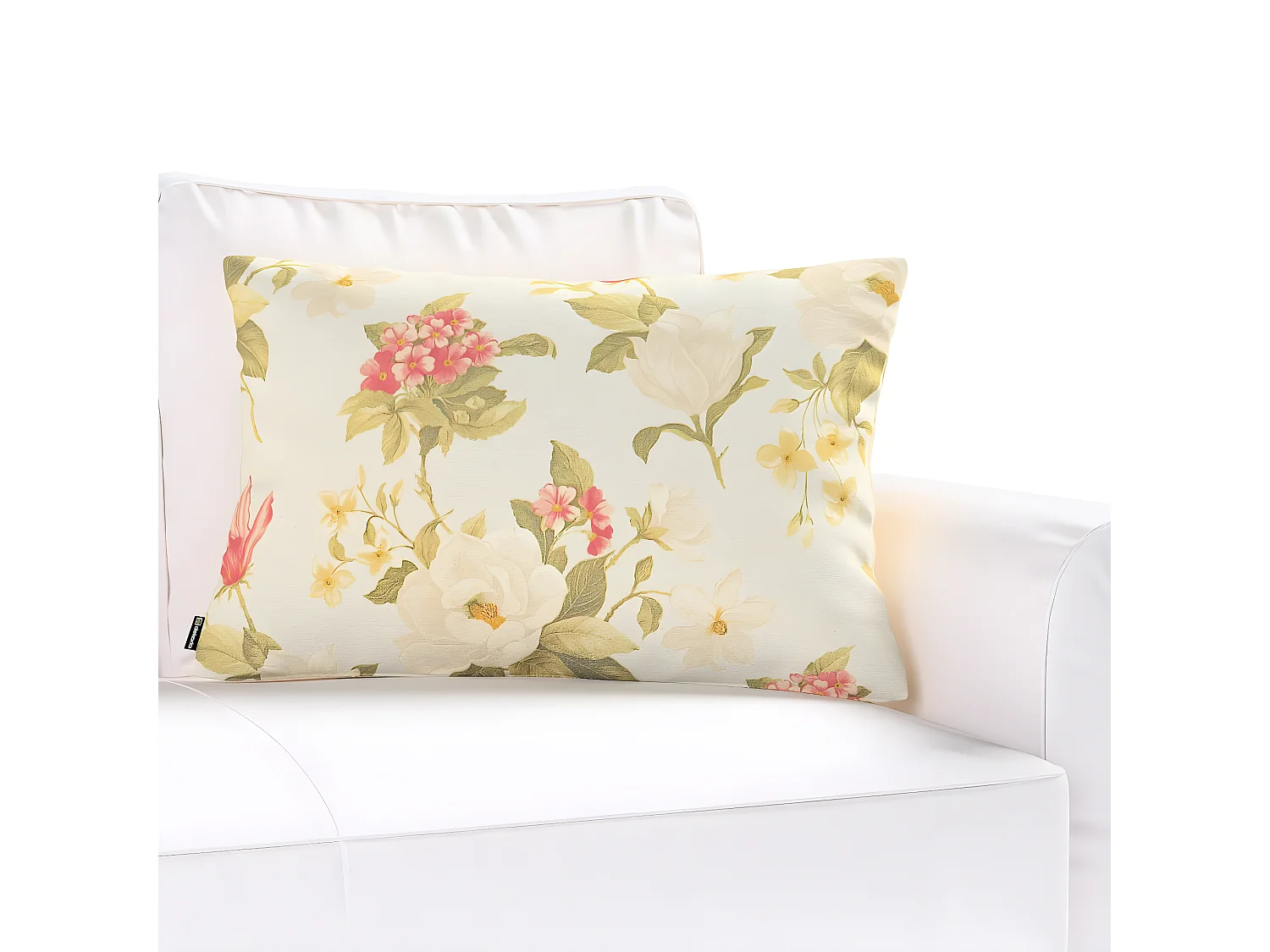 KISSENHÜLLE Londres blau und rosa, 60x40cm