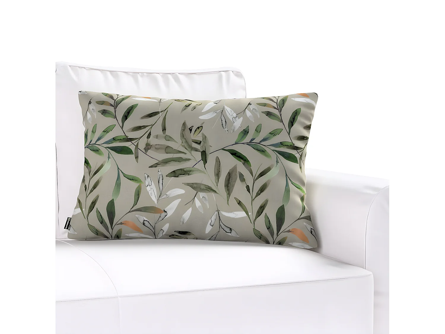 KISSENHÜLLE Eden grau und grün, 60x40cm