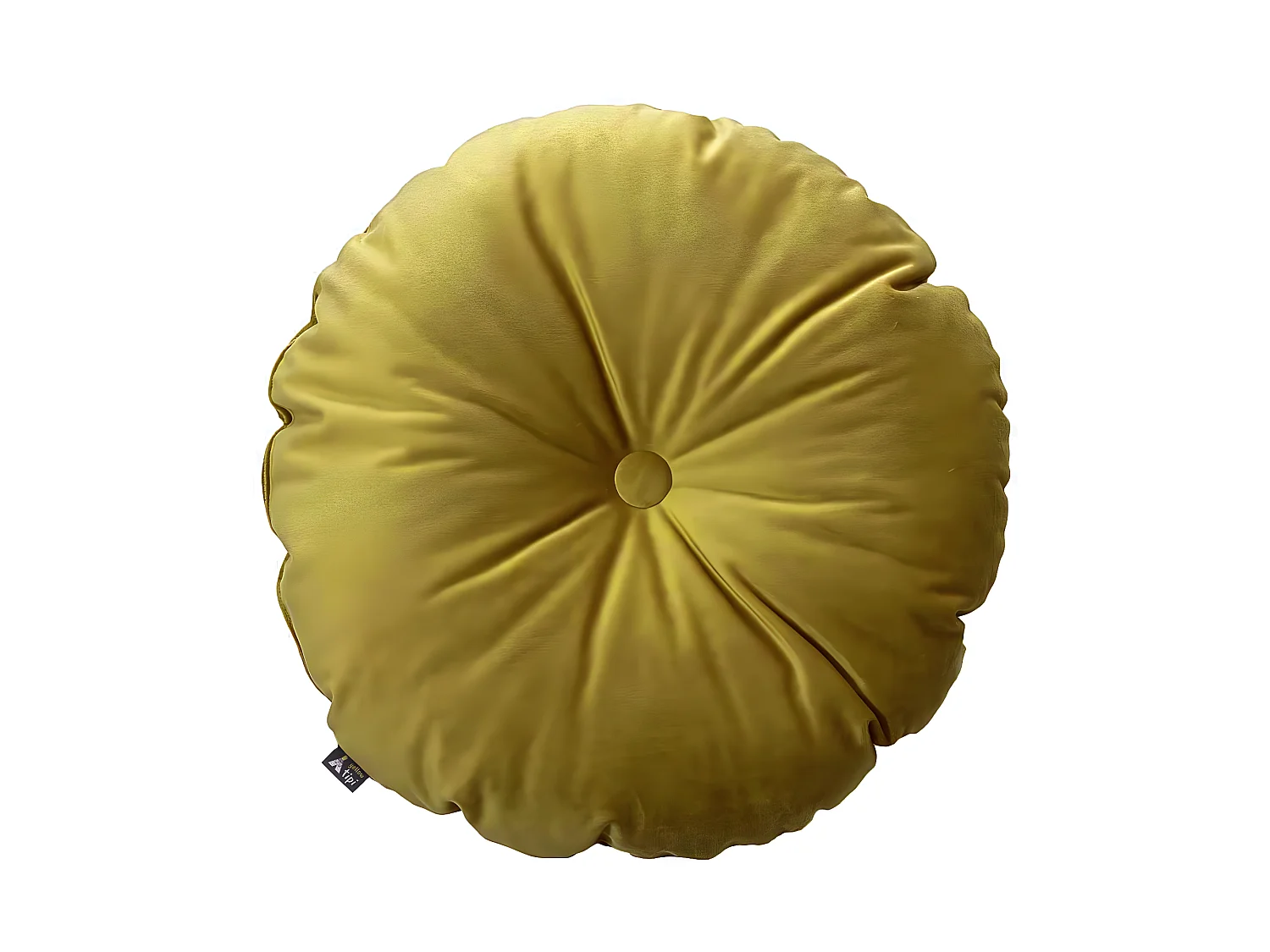 KISSEN Velvet rund, olivegrün, 37cm