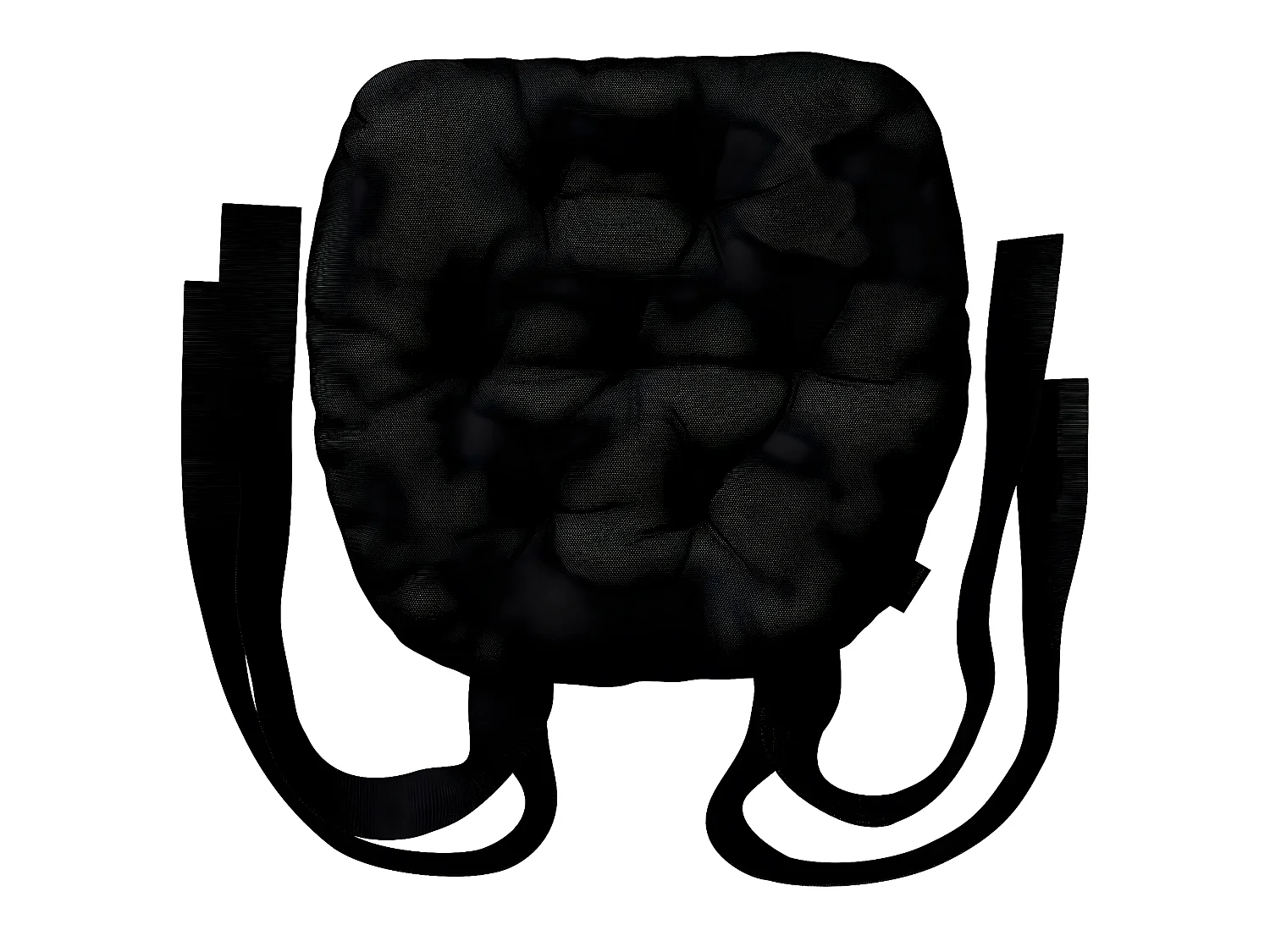 STUHLKISSEN Etna schwarz, 40x37x8 cm