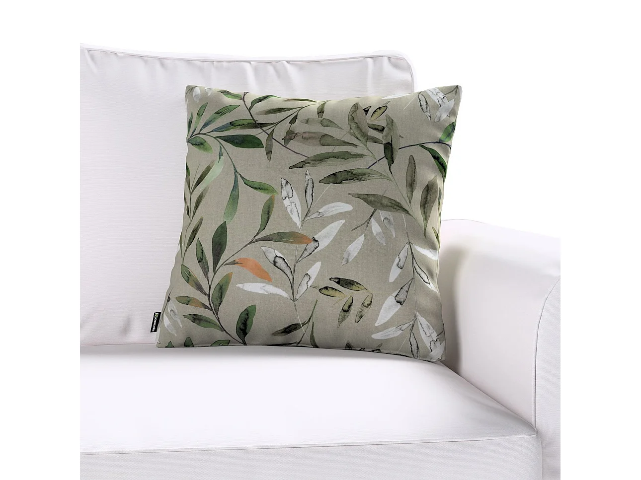 KISSENHÜLLE Eden grau und grün, 43x43cm