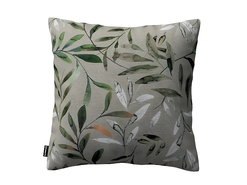 KISSENHÜLLE Eden grau und grün, 43x43cm