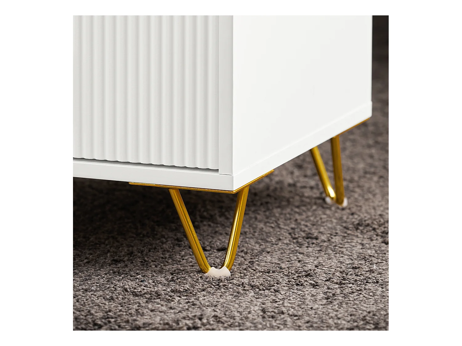 SoBuy Table de Chevet avec 3 Tiroirs Table de Nuit Bout de Canapé Table d'appoint pour Salon, Chambre, Bureau, Blanc, L40xH63xP40 cm, FBT115-L-W