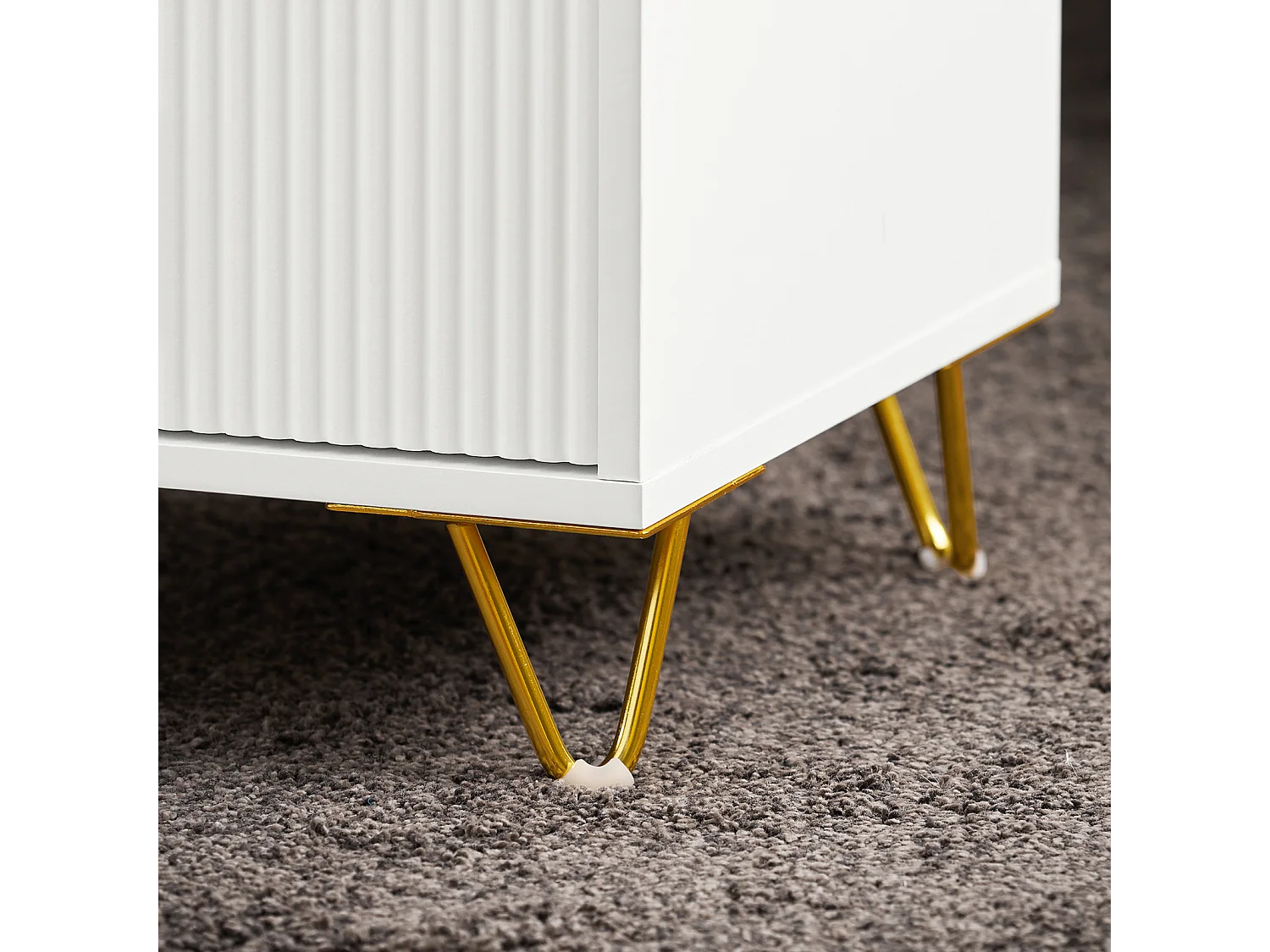 Mesita de Noche Mesa Auxiliar Mobiliario de Salón Moderno con 3 cajones 40 x 40 x 63 cm FBT115-L-W SoBuy ES