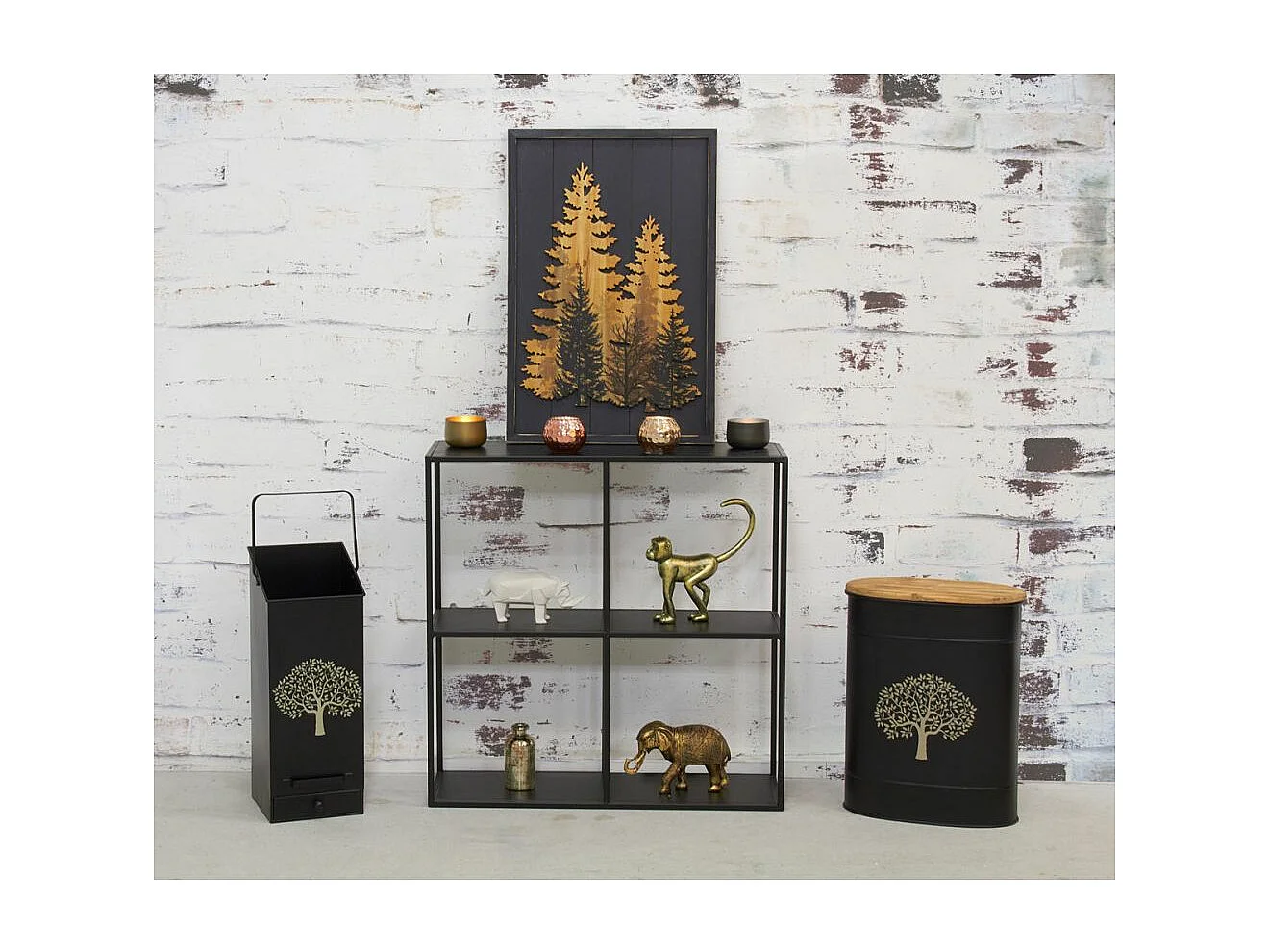 Seau à pellets en métal