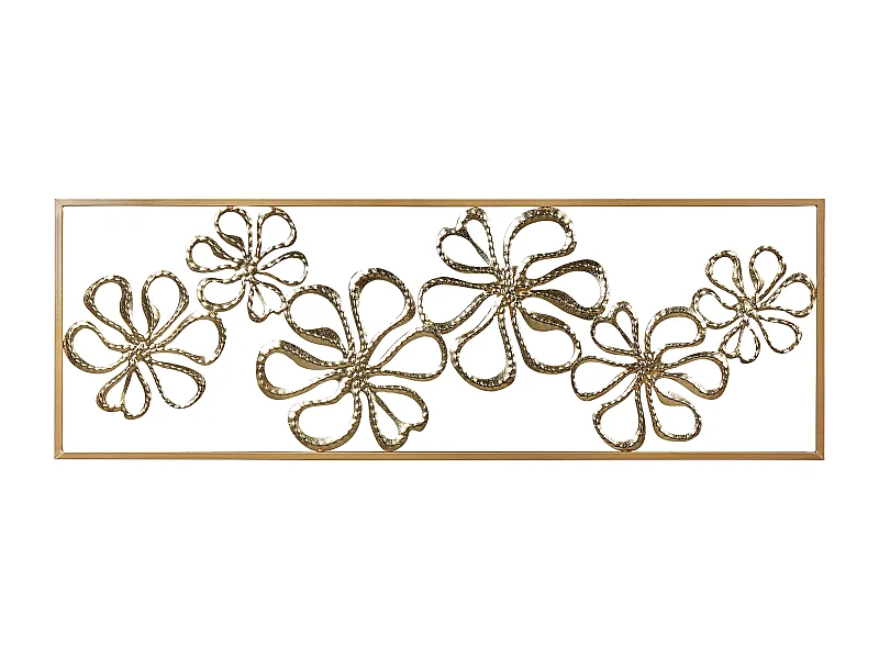 Wanddekoration Blumen Metall gold einteilig handgemacht Modern Cerium