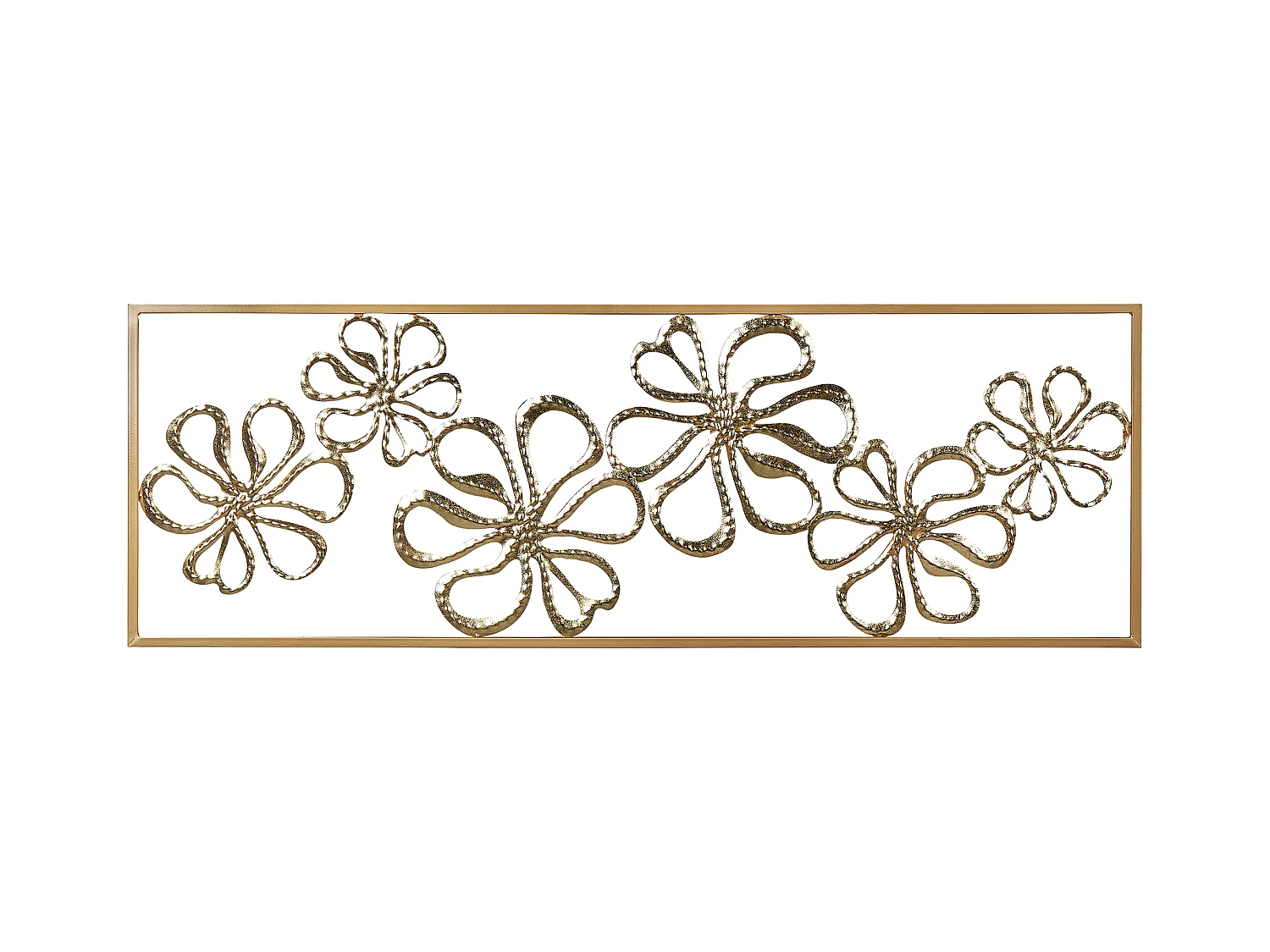 Décoration murale Fleur CERIUM Métal 31 cm Doré