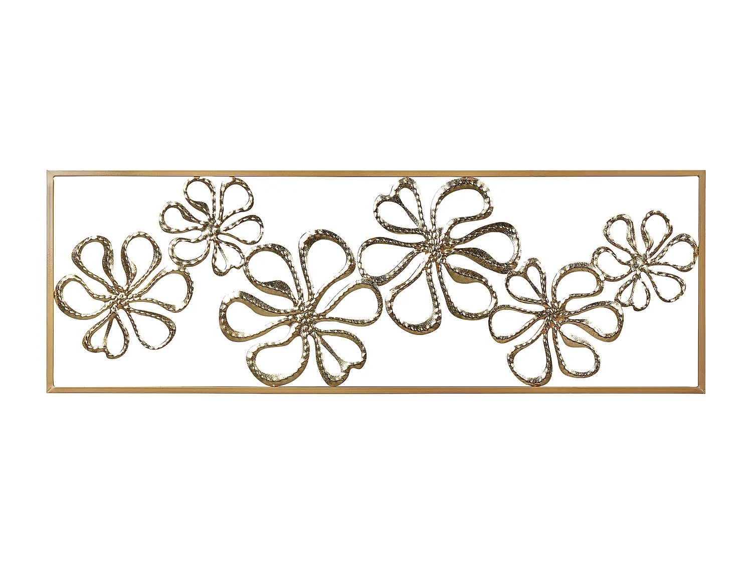 Decoración de pared Flor CERIUM Metal 31 cm Dorado