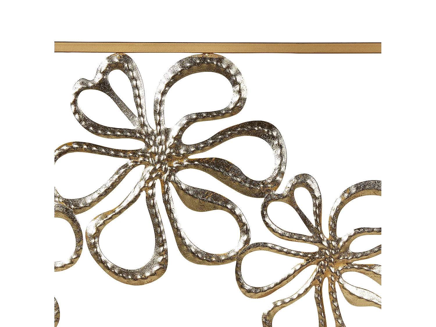 Decoración de pared Flor CERIUM Metal 31 cm Dorado