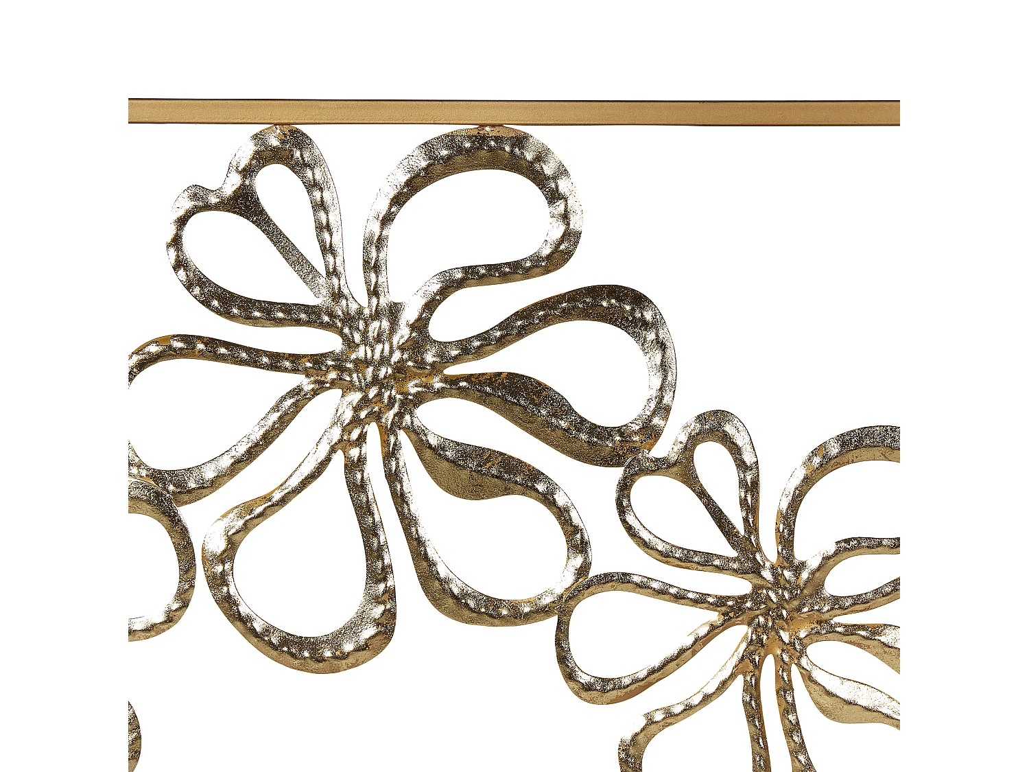 Wanddekoration Blumen Metall gold einteilig handgemacht Modern Cerium