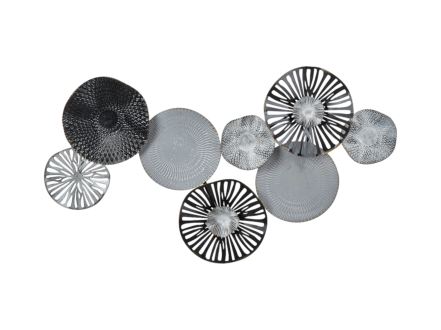 Décoration murale TENNESSINE Métal 49 cm Noir