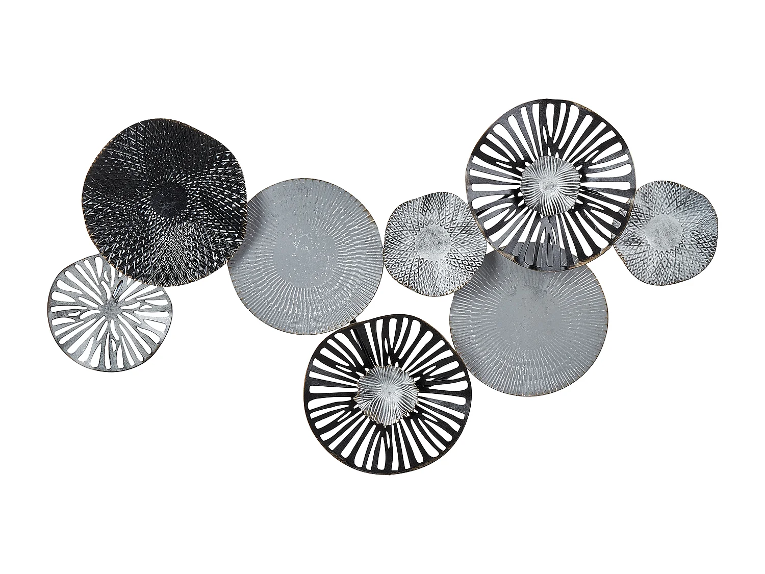 Decoración de pared TENNESSINE Metal 49 cm Negro