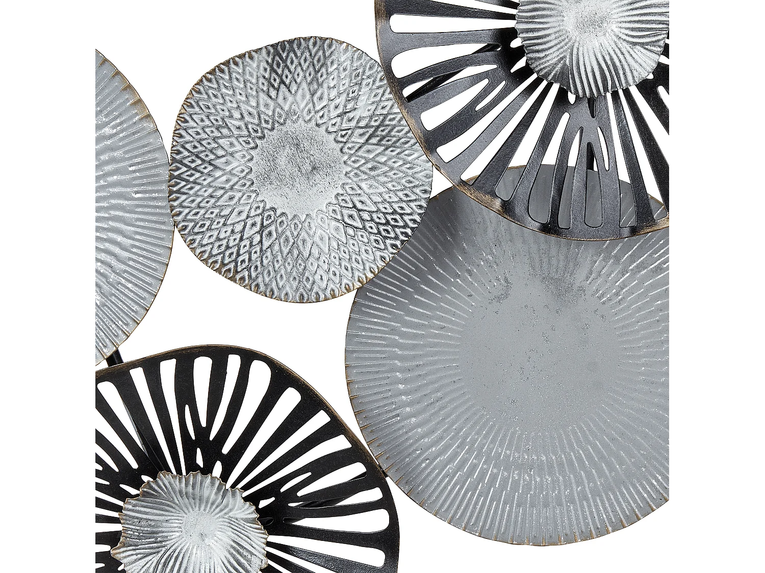 Decoración de pared TENNESSINE Metal 49 cm Negro