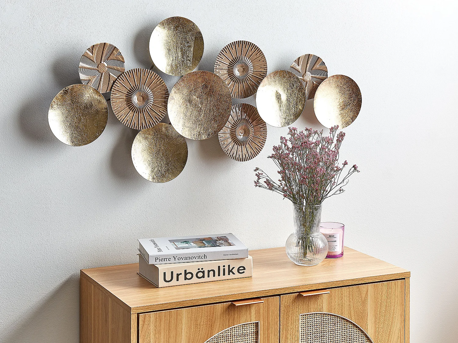 Décoration murale THALLIUM Métal 45 cm Doré