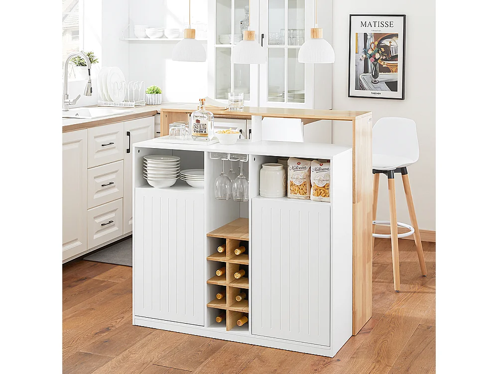 Kücheninsel KNL07-WN 60 x 105 x 105 cm