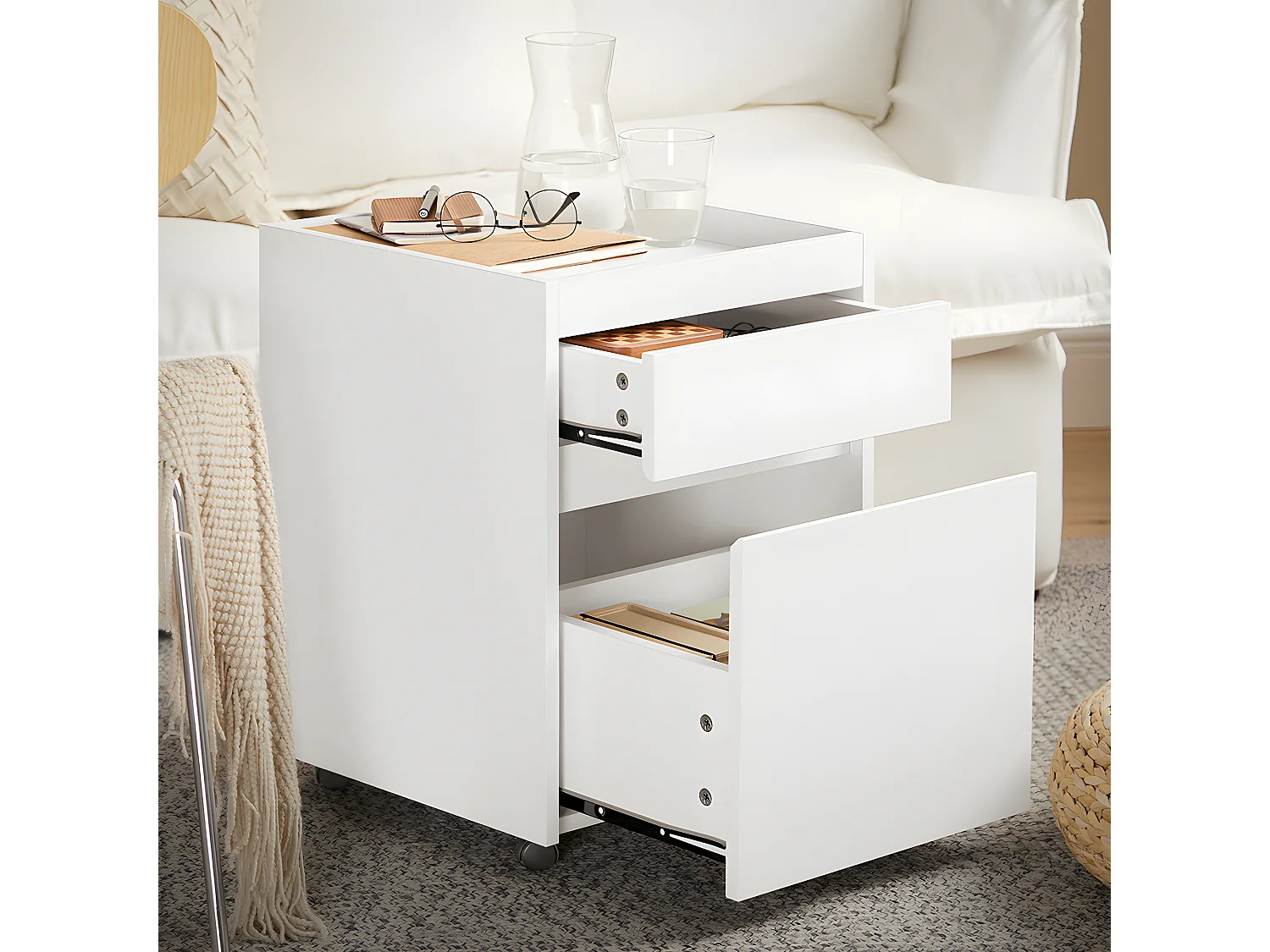 SoBuy Meuble Colonne Armoire de Salle de Bain Étagère Étroite Meuble de Rangement Salle de Bain, Blanc-Naturel, 33 x 33 x 165 cm, BZR127-W