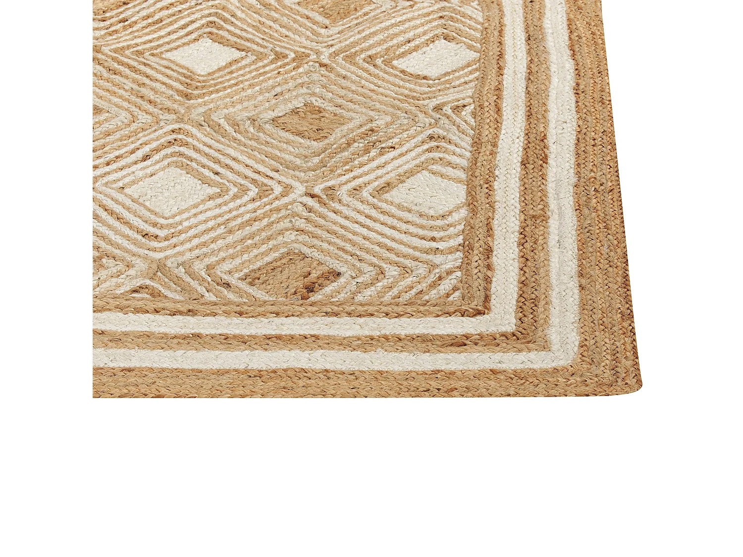 Teppich MENGEN 160 x 230 cm Jute Beige