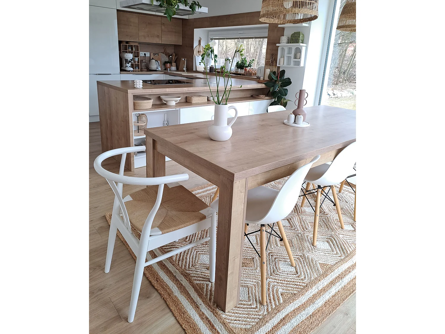 Tapis MENGEN 160 x 230 cm Jute Beige