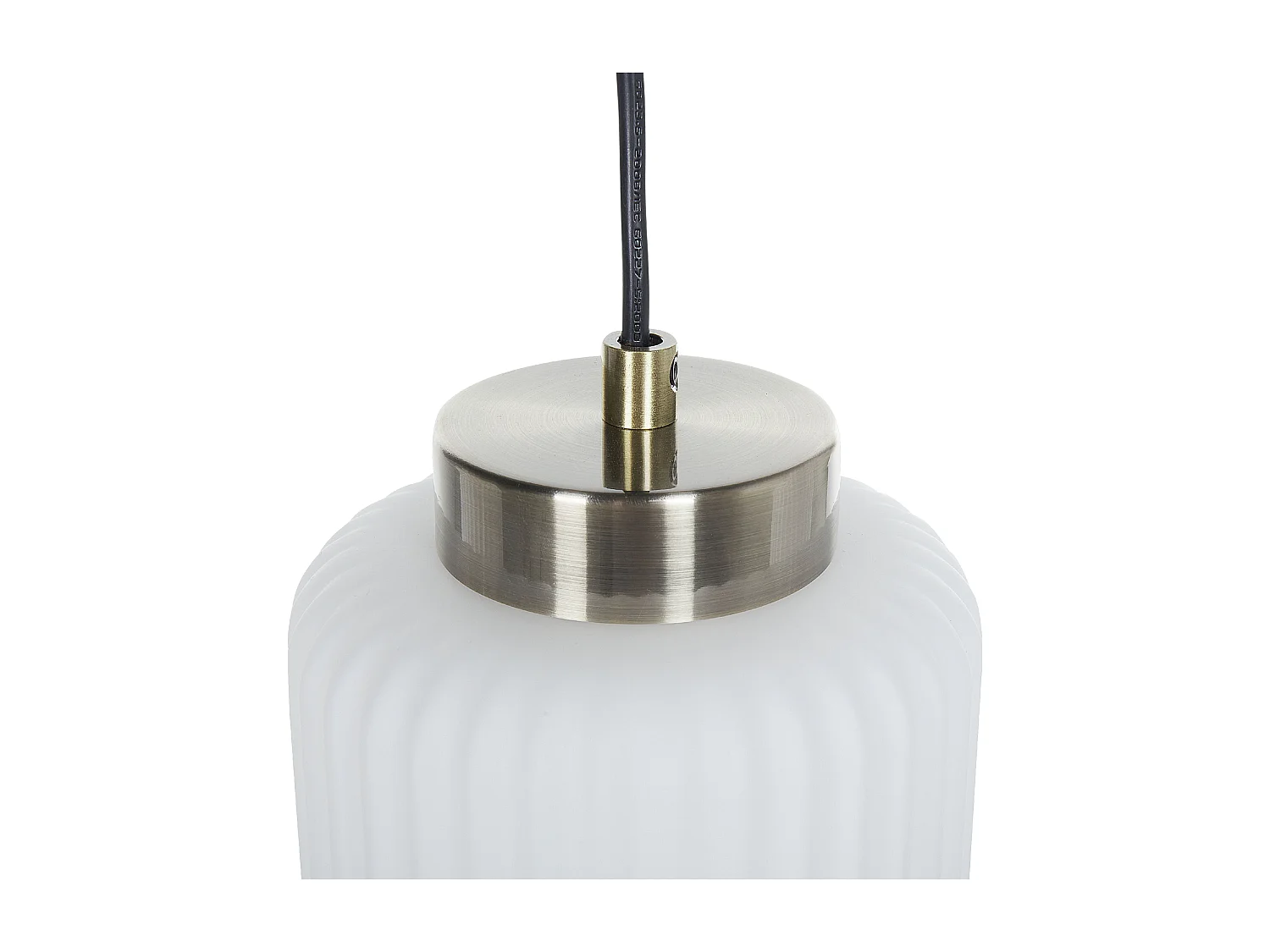 Lámpara colgante CAUDELO Metal Negro/Blanco