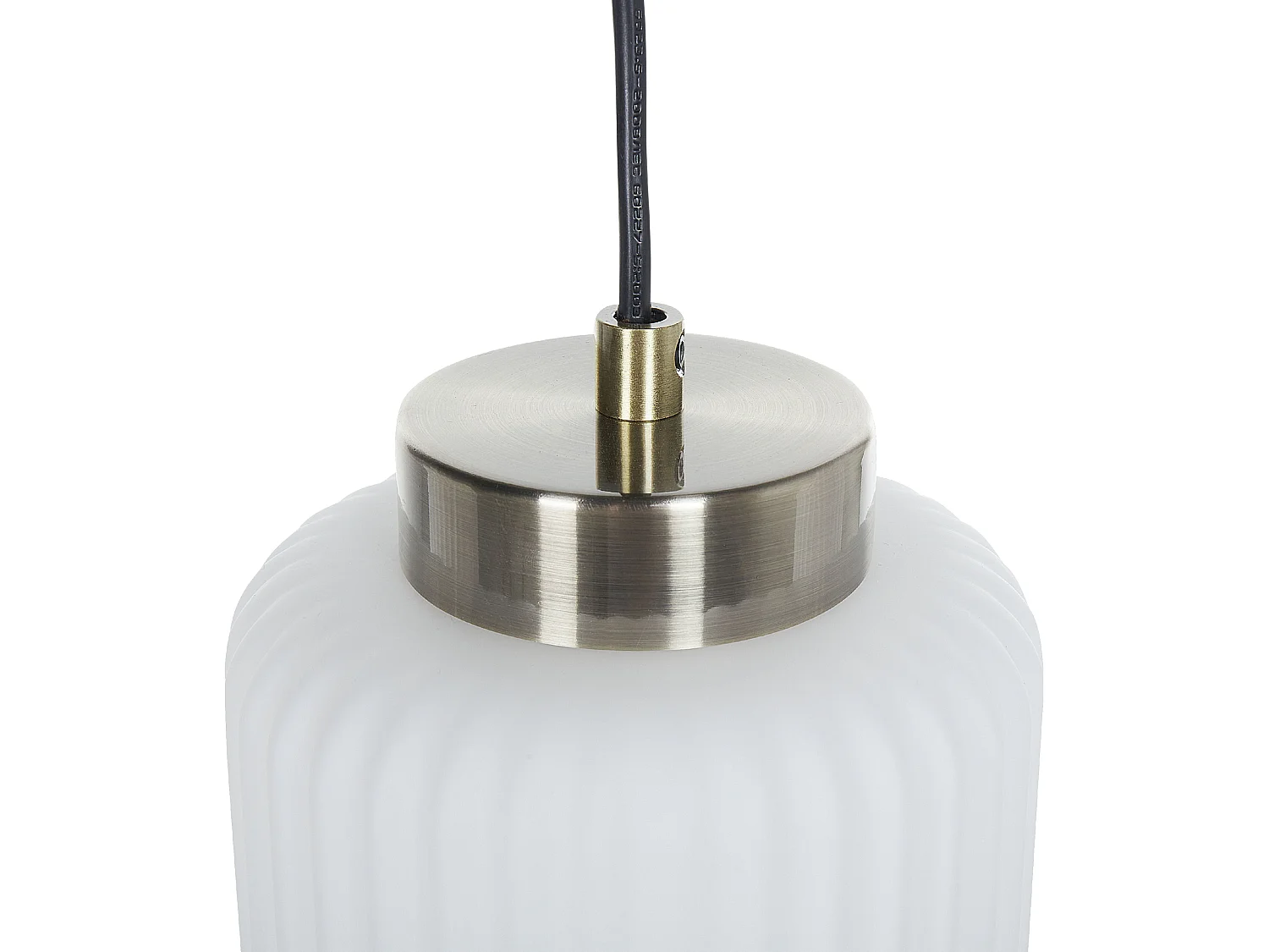 Lampe suspension CAUDELO Métal Noir/blanc