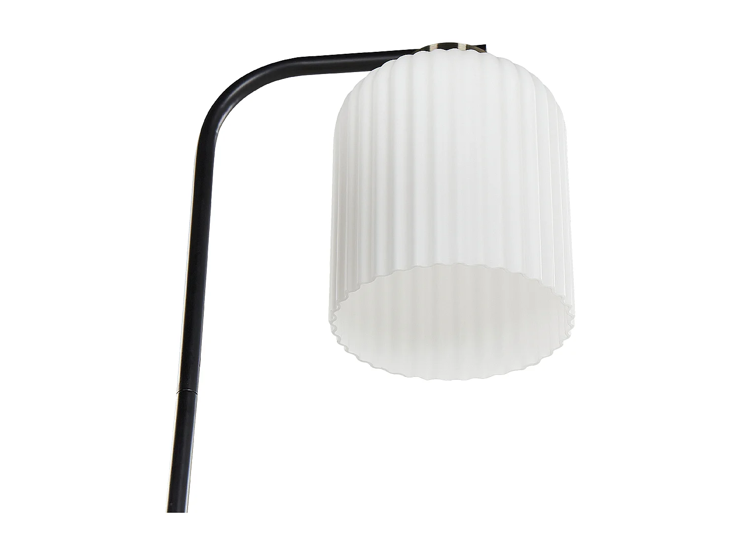 Staande lamp CAUDELO Metaal Zwart/wit
