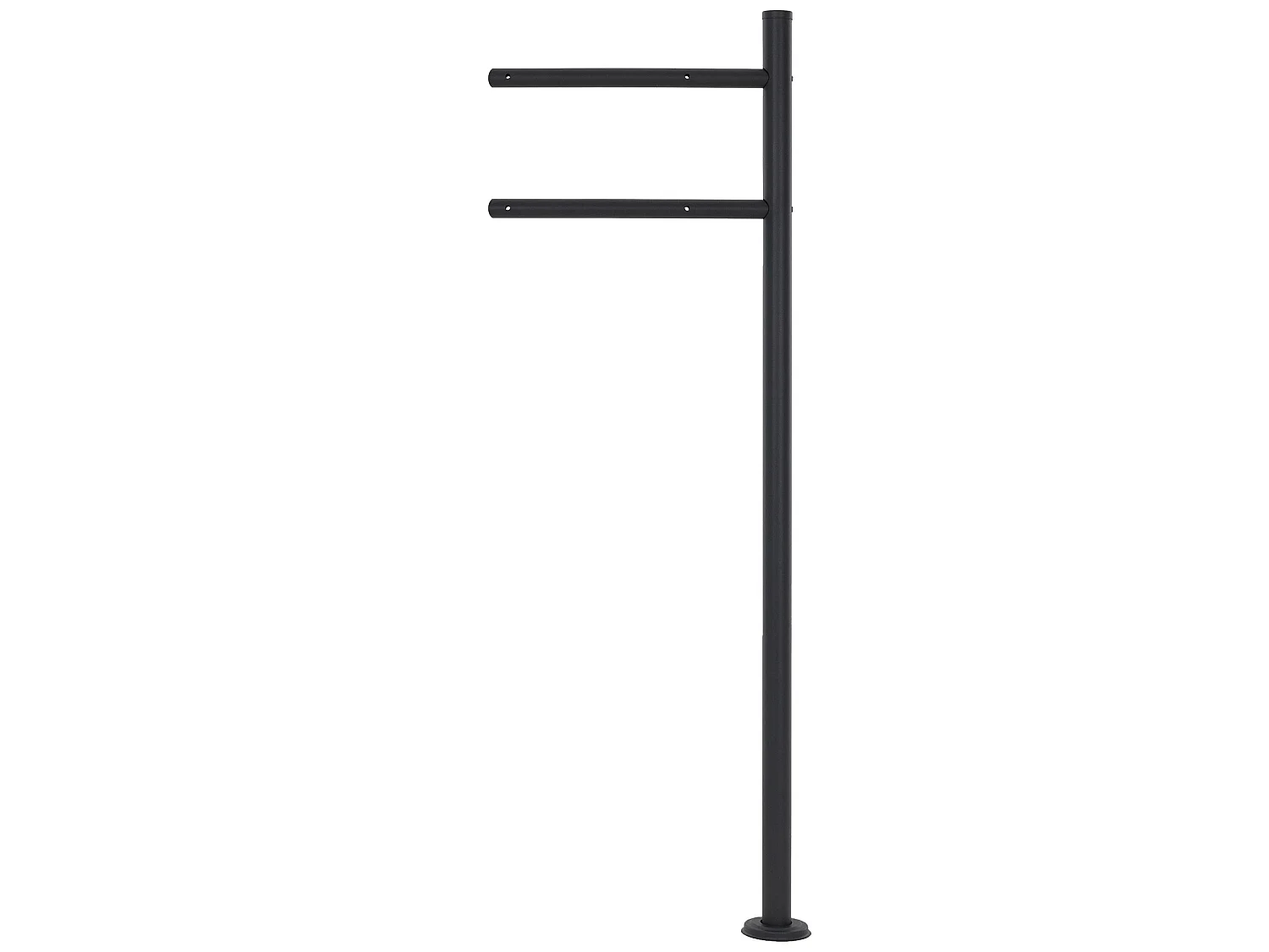 Boîte aux lettres anthracite / triangle noir aspect marbre avec support ML-Design