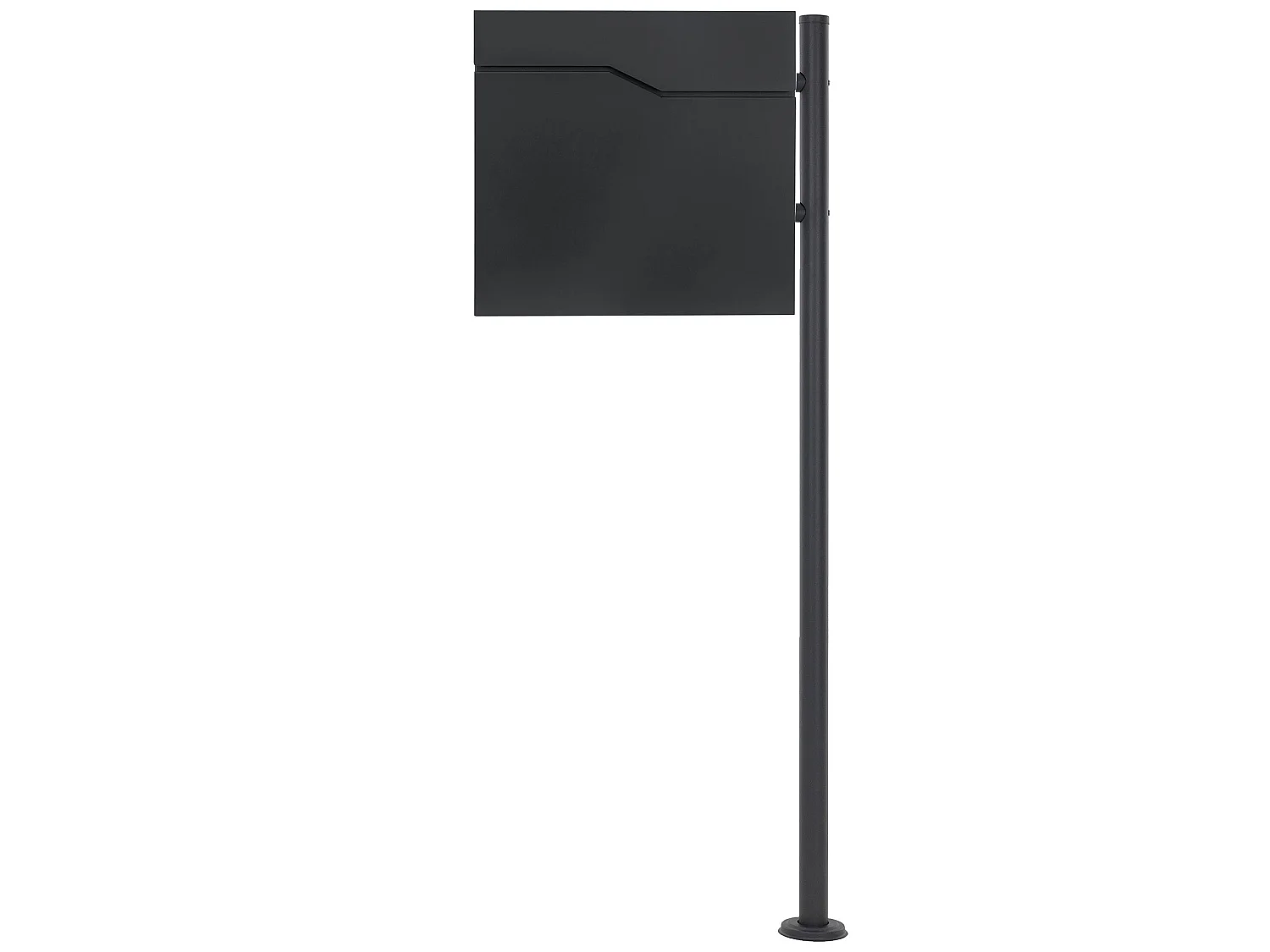 Boîte aux lettres sur une pied anthracite boîte postale en acier  ML-Design