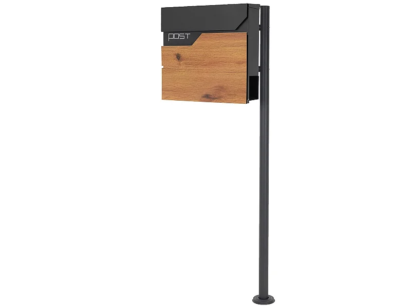 Boîte aux lettres sur pied piedestal boîte postale anthracite  ML-Design