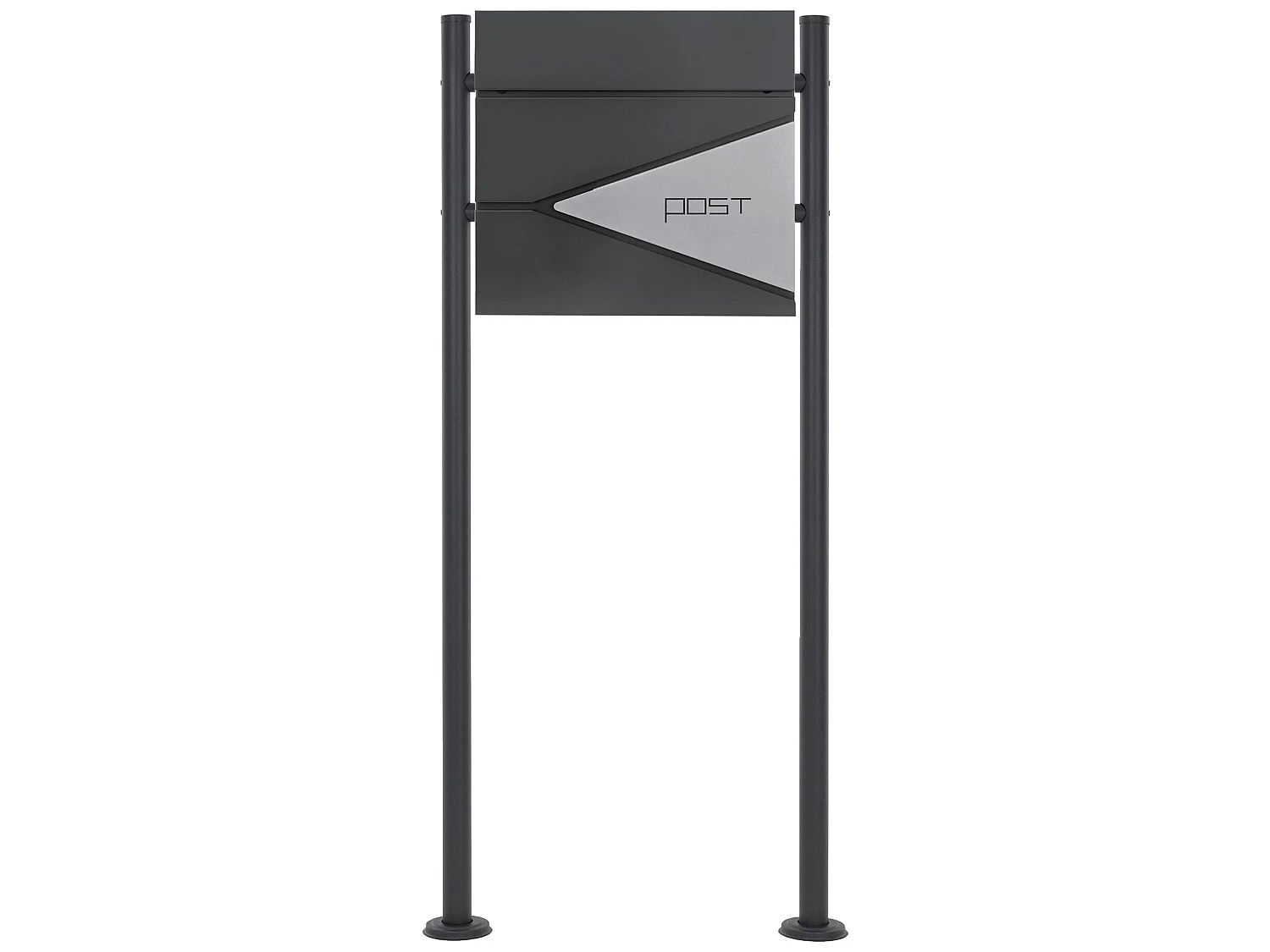 Boîte aux lettres sur pieds boîte postale anthracite/argent  ML-Design